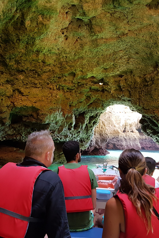 Lagos: Ponta da Piedade Grotto 1-Hour Tour with Local Guide - Entering the Caves: Cathedral, Kitchen, Garage, Living Room