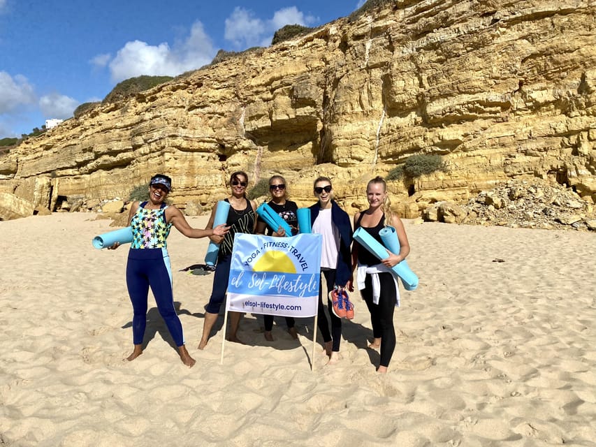 Morning Beach Yoga in Lagos by el Sol Lifestyle - Lagos starts at Forte da Ponta Bandeira and Batata Beach