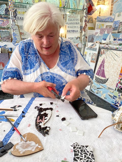 Olhão: Art Mosaic 2 hours Workshop by MosaicOlhão - The real itinerary: how your mosaic gets made