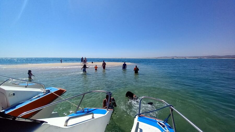 Passeio de barco na Ria Formosa 3H - Desert beach break on Ilha da Culatra (plus mergulho option)