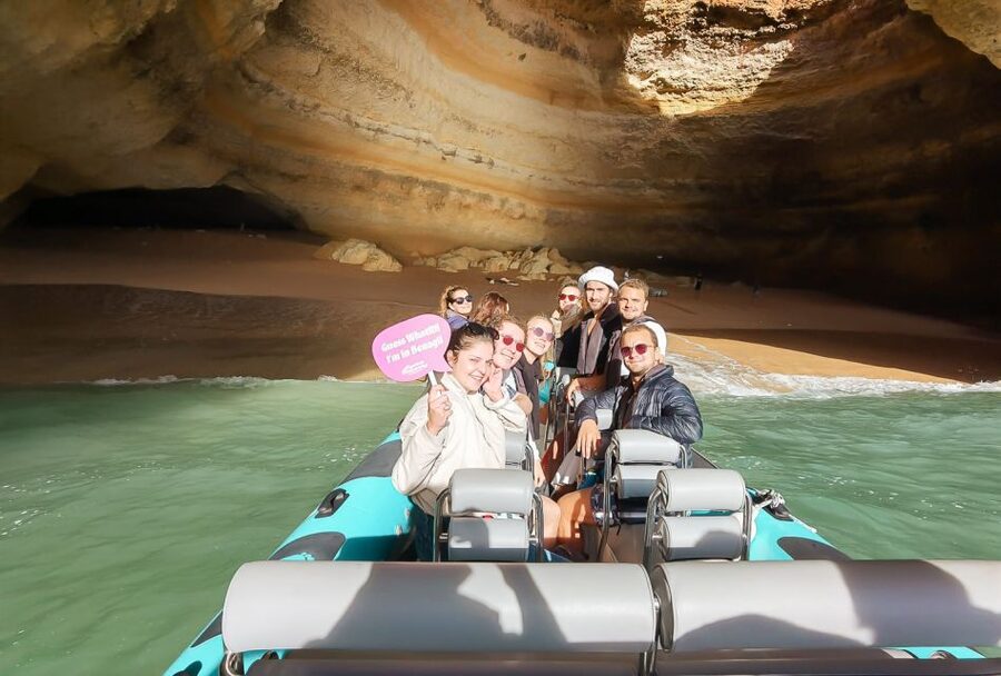 Portimão: Benagil Cave and Praia de Marinha Boat Tour - The Return Route, More Caves, and Possible Dolphin Encounters