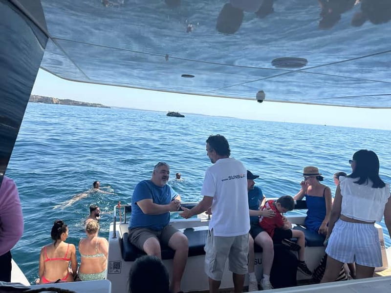 Portimão: Benagil Caves & Golden Coast Eco Catamaran Tour - Stop-by-Stop: What Happens at Benagil Sea Cave