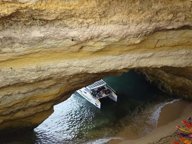 Portimão: Benagil Caves & Golden Coast Eco Catamaran Tour - Meeting at Portimão Marina and Finding Pier M Fast