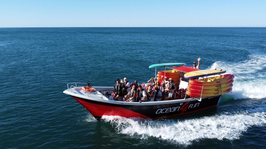 Portimão: Benagil Caves Speedboat and Kayak Guided Tour - Portimão to Benagil: why this tour’s format works