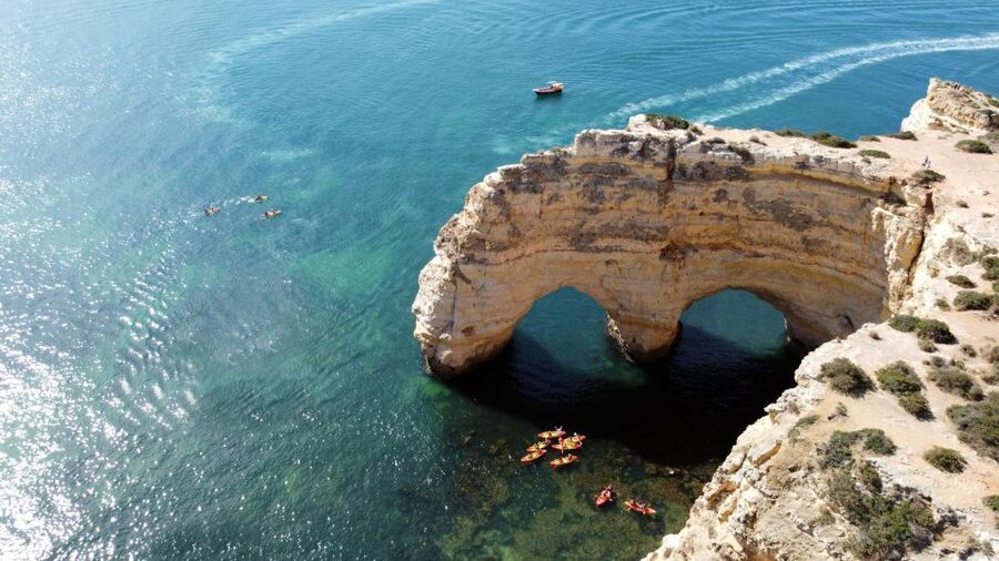 Portimão: Benagil Caves Speedboat and Kayak Guided Tour - Kayaking near Benagil: real skills, not just sitting there