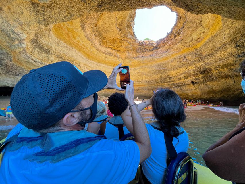 Portimão: Benagil Grottoes Boat Cruise - The Atlantic swim stop: when to jump in and what to bring