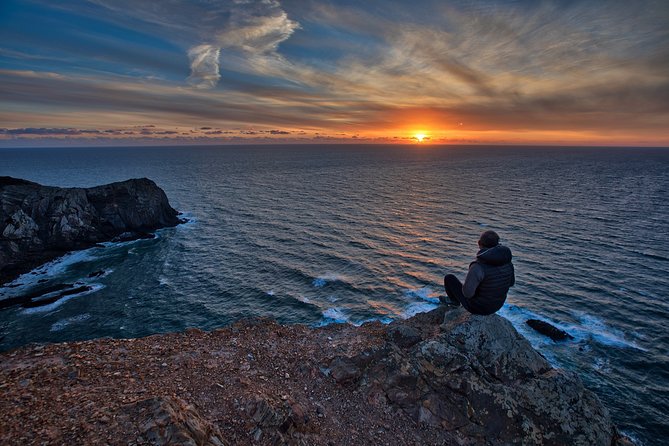Sunset off-road Algarve Natural Park West Coast secret spot tour - Cliffs over 100 metres: the off-road sunset stop with wine and pastel de nata