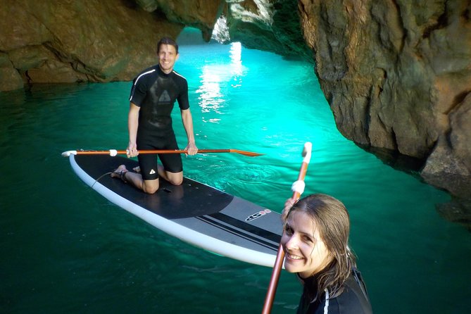 SUP Tour in Algarve Ingrina Caves w/ Snorkeling & Photos Included - Getting ready on the Raposeira coastline: what happens before you launch