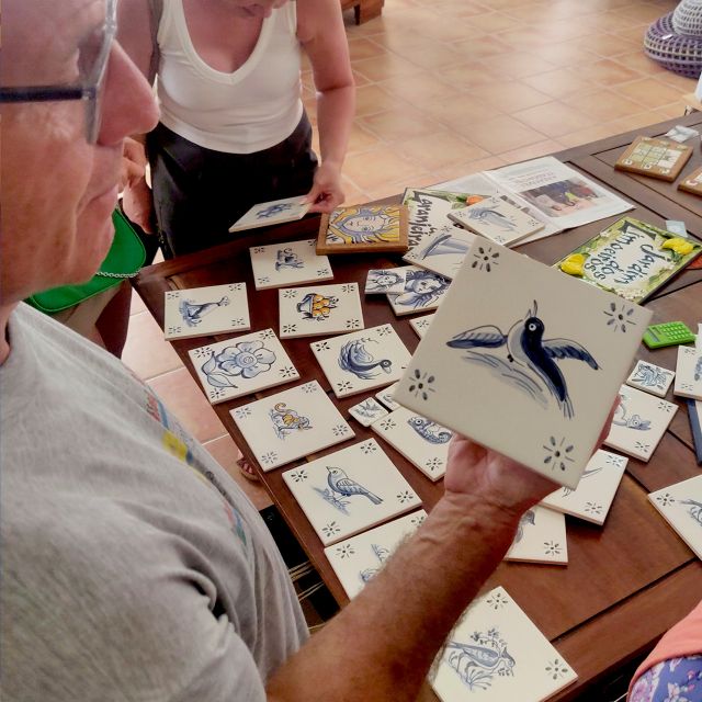 Tile painting workshop in the Algarve - Tools, Mess, and What to Wear (So You Don’t Stress)