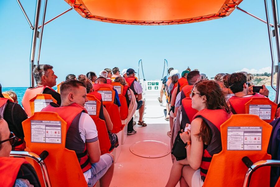 Vilamoura: Benagil Cave Boat Tour with Entry - The custom-built boat entry: what “inside the cave” actually means