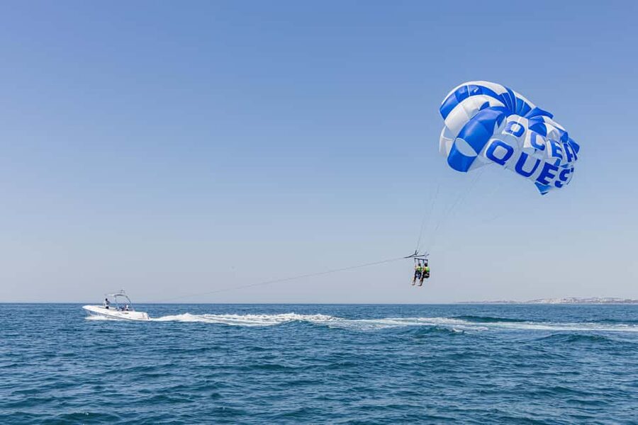 Vilamoura Marina: Parasailing - The Ocean Vision boat ride: the fun starts before takeoff