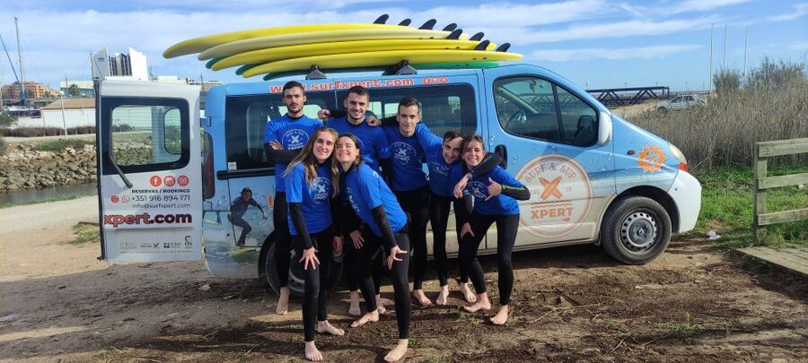 Vilamoura: Surf Lesson at Falésia Beach - Warm-up and stand-up technique: your “feet before waves” moment